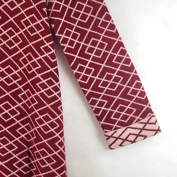 ANTHROPOLOGY MOTH Turtle Neck Burgundy Alpaca Blend Sweater Size XS - Picture 4 of 8